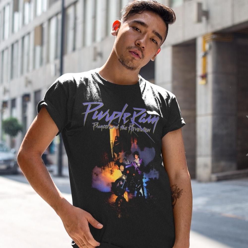 PRINCE ESTATE PURPLE RAIN ALBUM COVER RETRO MUSIC NEW UNISEX FESTIVAL CONCERT 80 - Picture 2 of 4